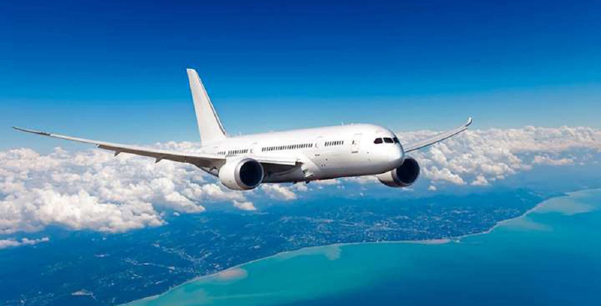 plane-on-sky